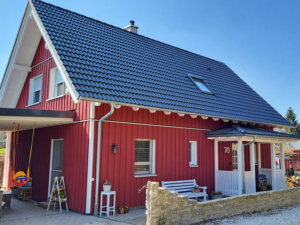 holzhaus einfamilienhaus schwedenhaus garage neunkirchenamBrand 1