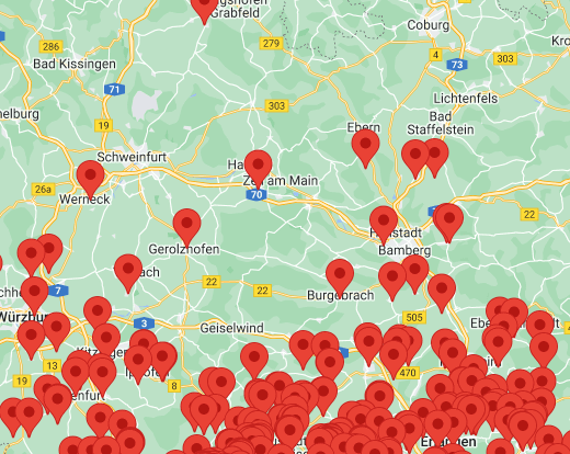 karte oberfranken